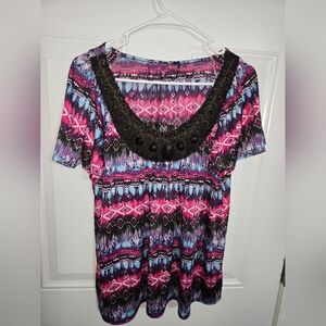Vibrant Multicolor Women's Top
